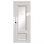 Двери 2-103L-магнолия люкс-стекло гравировка 1