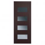 Двери 46U темно-коричневый-стекло графит